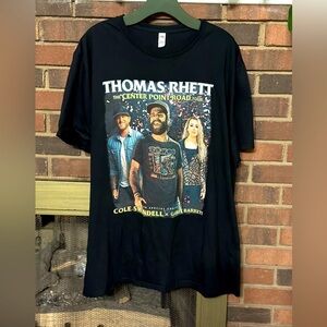 🎸Unisex Thomas Rhett The Center Point Road Tour Black Tee Size 2XL
